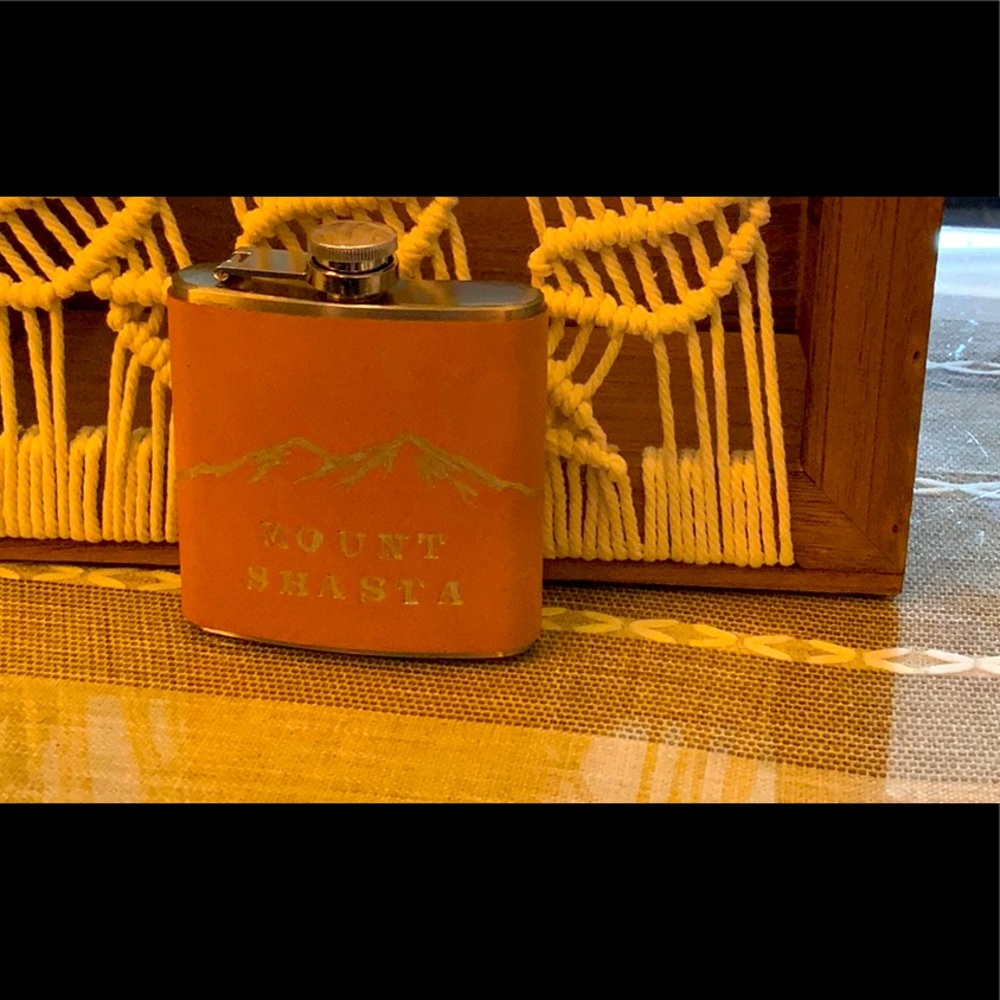 Cute flask,  leather, hand made